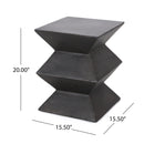 Outdoor Lightweight, Concrete Side Table - Copper