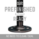Noir Black H Desk by PIPE DECOR