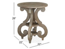 Tinley Park - Round Accent End Table - Dove Tail Gray