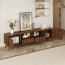 TV Stand With Drawers And Cable Management - Walnut by HouseOfZazla