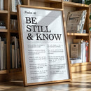 Be Still and Know Psalm 46
