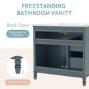 Bathroom Vanity With Sink, 2 Doors 2 Drawers, Freestanding Design by HouseOfZazla