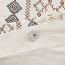 Full/Queen Cotton Printed Duvet Cover Set with Chenille