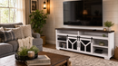 Stylish 65.3" TV Stand with LED Light Strips