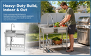 Stainless Steel Utility Sink, Freestanding Sink by HouseOfZazla