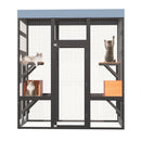62.6" Solid Wood Pet Enclosure