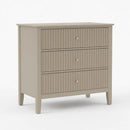 Fluted 3 Drawer Nightstand With Soft Close Slides by HouseOfZazla