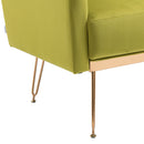 Accent Chair, leisure single sofa with Rose Golden feet