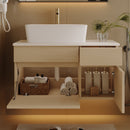 Floating Single Small Bathroom Vanity with Sink