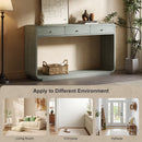 Console Table With 3 Drawers And Display Shelf by HouseOfZazla