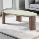 Dayana - Coffee Table - Oak / Off White by HouseOfZazla