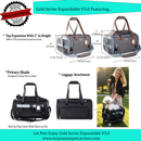 Mr. Peanut's Gold Series Standard Size Airline Compliant Expandable Pet Carrier V3.0