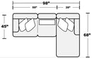 Logan - Upholstered Sectional With Comfort Coil Seating And Accent Pillows Included