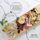 Zeek Natural Solid Wood Bathtub Tray Caddy ZBC3409