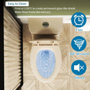 1.1/1.6 GPF Tornado Flush One-Piece Toilet with Comfort Chair Seat ADA Height 17" by HouseOfZazla