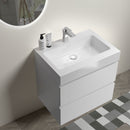 Alice - Bathroom Vanity With Large Storage, Sink Wall Mounted Floating Bathroom Vanity For Modern Bathroom, One-Piece Sink Basin Without Drain And Faucet by HouseOfZazla