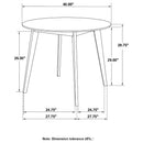 Round Dining Table - White by HouseOfZazla
