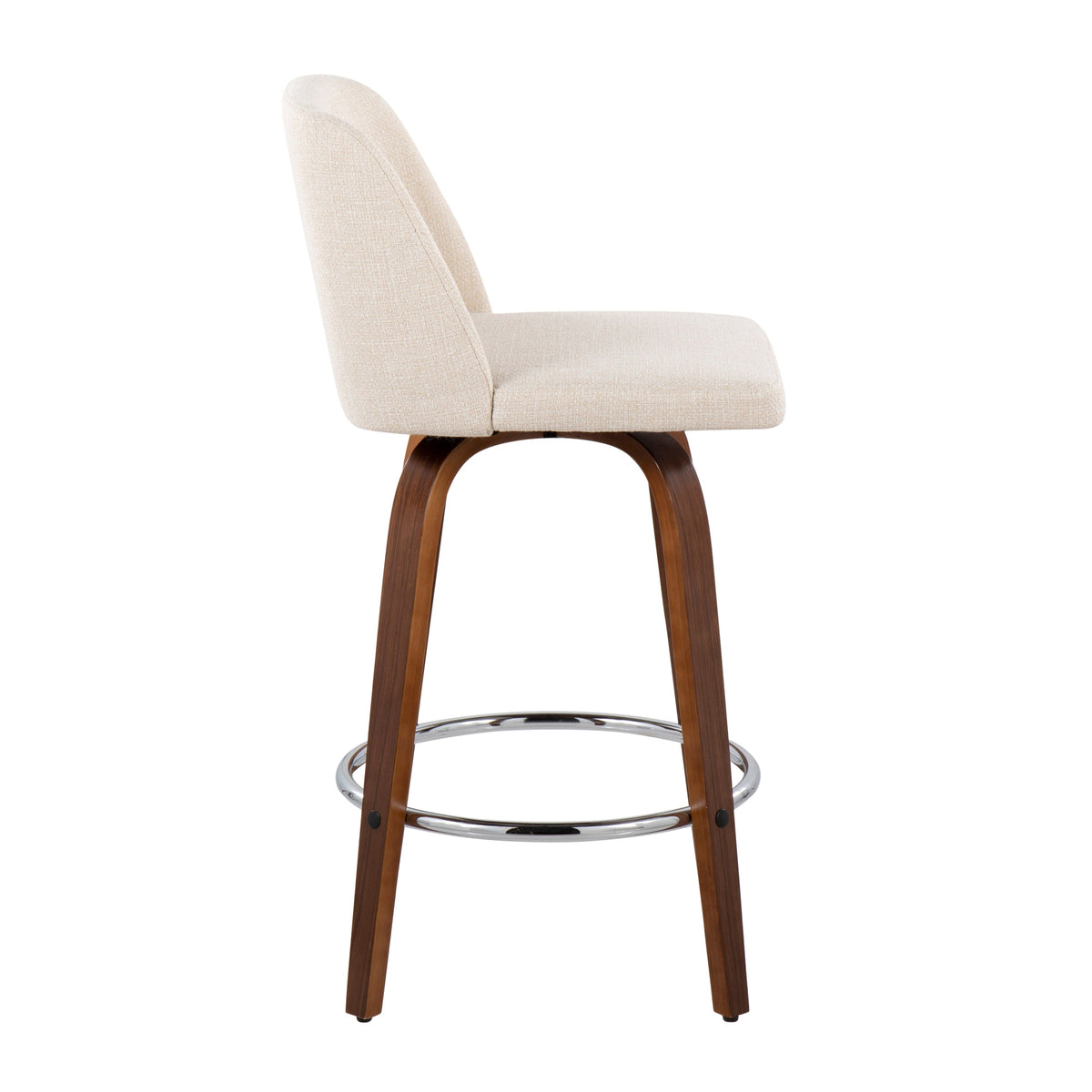 Mid-Century Modern Fixed-Height Counter Stool, photo 4 of 10