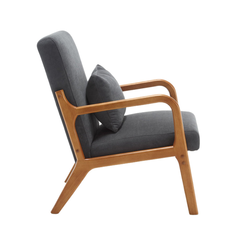 Walker Edison | Modern Accent Chair with One Pillow