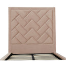 Crosby - Bed With Upholstered Headboard And Slats by HouseOfZazla