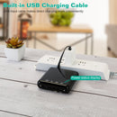 10000mAh Portable Charger Power Bank External Battery Pack w/ 4 Built-in Cables w/ LED Flashlight