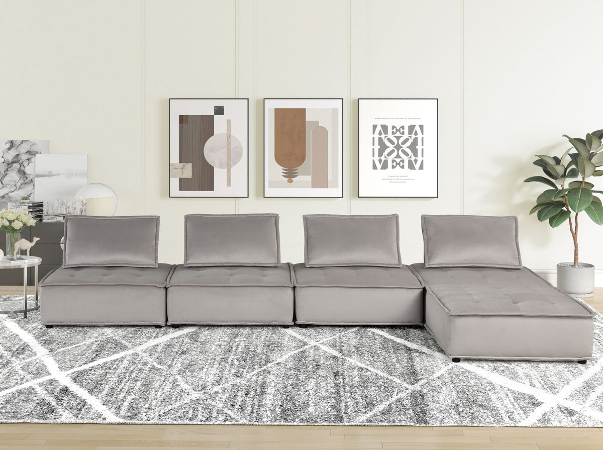 Anna - Stylish Sectional Sofa Ottoman, photo 3 of 35