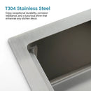 Stainless Steel Kitchen Sink, 36"x22" Single Bowl, Overmount, Brushed by HouseOfZazla
