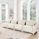 Elegant Sofa With Ergonomic Design And Lumbar Pillows by HouseOfZazla