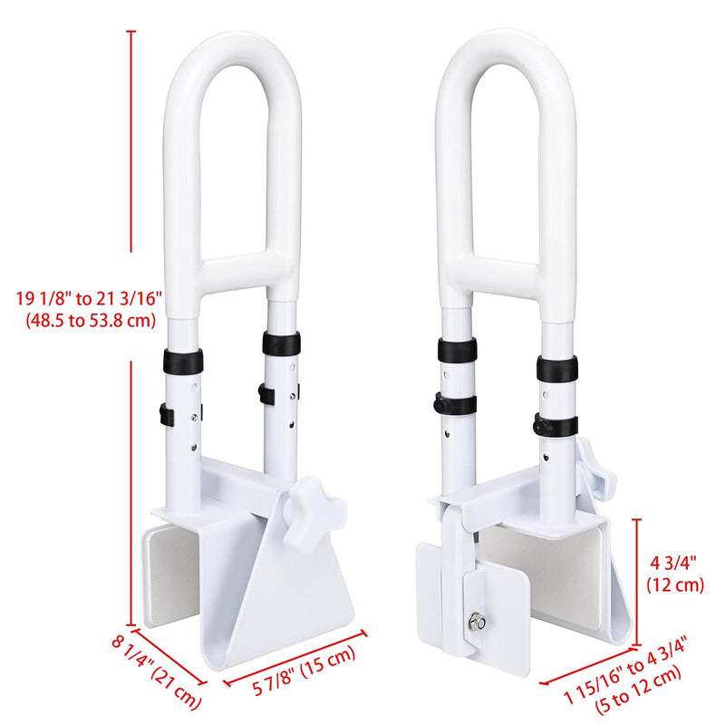 Yescom Bathroom Bathtub Grab Bar Shower Safety Handrail Adjustable
