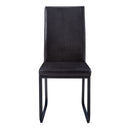 Dining Chair Side Upholstered, For Dining Room (Set of 2) - Black by Unique Piece Furniture