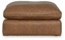 Emilia - 3 Pc. - 2-Piece Sectional Loveseat, Ottoman - Caramel