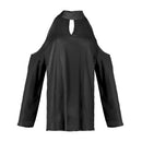Off-the-Shoulder Blouse with V-Neck and Long Sleeves by LJGDeals