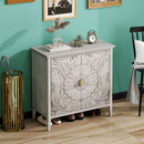 2 Door Cabinet, Suitable For Bedroom - Light Gray by HouseOfZazla