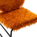 Accent Chair - Modern Industrial Slant Armchair with Metal Frame - Premium High Density Soft Single chair for Living Room Bedroom