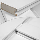 36" x 84" Star Style Wood Primed Standard Barn Door Slab, DIY Unfinished Solid Wood Paneled Door, Interior Single Door Slab