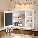Wall Mounted Medicine Cabinet With Mirror, Adjustable Shelf - White by Unique Piece Furniture