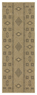 Earth GC_NTL1001 Jute/Black 5 ft. 3 in. x 7 ft. 3 in. Indoor/Outdoor Area Rug