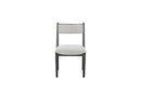 Comfortable Upholstery Cresent Chair (Set of 2) - Peppercorn