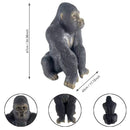 Realistic Silverback Gorilla Figurine