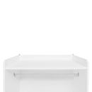 Wardrobe With 3 Drawers High Wardrobe Armoire With Rattan For Living Room Organizer - White by HouseOfZazla