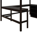 Loft Bed With Shelves With Desk by HouseOfZazla