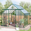 Double Door Polycarbonate house Raised Base And Anchor Aluminum Heavy Duty Walk In houses For Outdoor Backyard In All Season by HouseOfZazla