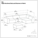 Rex - Handcrafted Sectional Sofa And Ottoman by Unique Piece Furniture