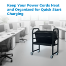 16-Device Mobile Open School Charging Cart Station