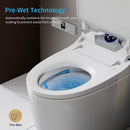 Smart Toilet Bidet Combo with Foot Sensor and Remote Control by HouseOfZazla