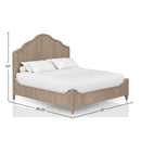 Panel Bedroom Set With 3 Drawer Nightstand, Casual Dresser, Cane Mirror, 3 Drawer Cane Front Chest And Bench by HouseOfZazla