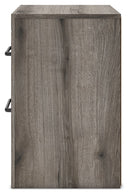 Graystorm - Two Drawer Night Stand - Brown Gray