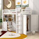 Loft Bed With Drawers, Desk, And Wardrobe by HouseOfZazla