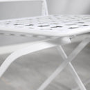 3 Piece Patio Bistro Set, Folding Outdoor Furniture with USA Mosaic Table and Chairs, Portable Metal Frames for 4th of July, Balcony, Backyard, Poolside, Porch, American Flag