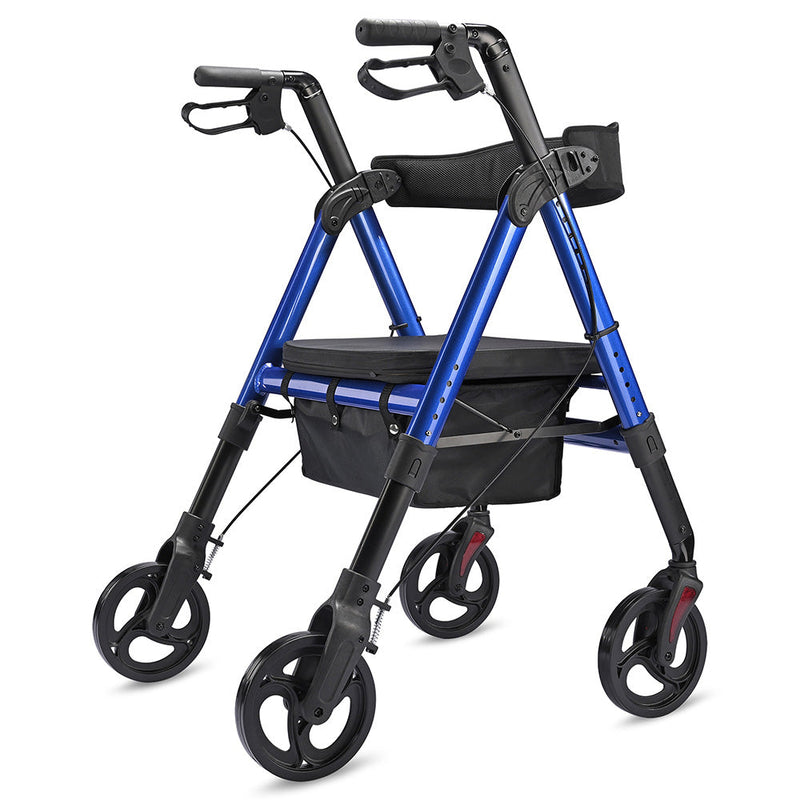 Yescom Rollator Walker with Seat Backrest 8" Casters 450lbs Capacity